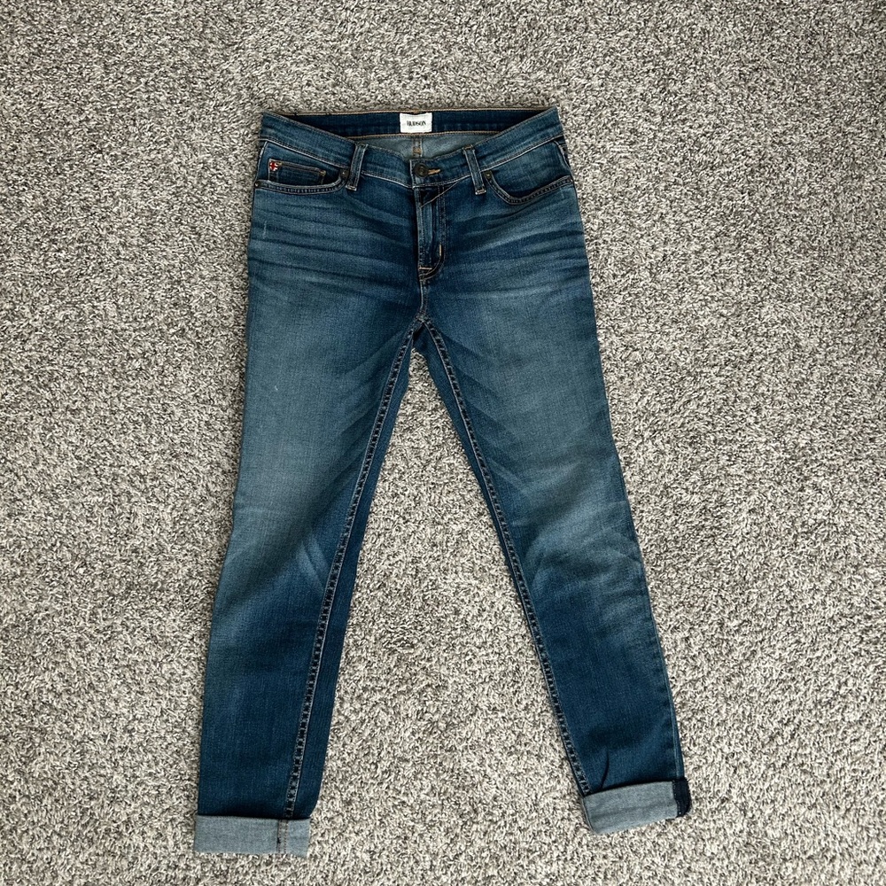 Hudson Jeans Dark Blue Ankle Cropped Denim Size 27